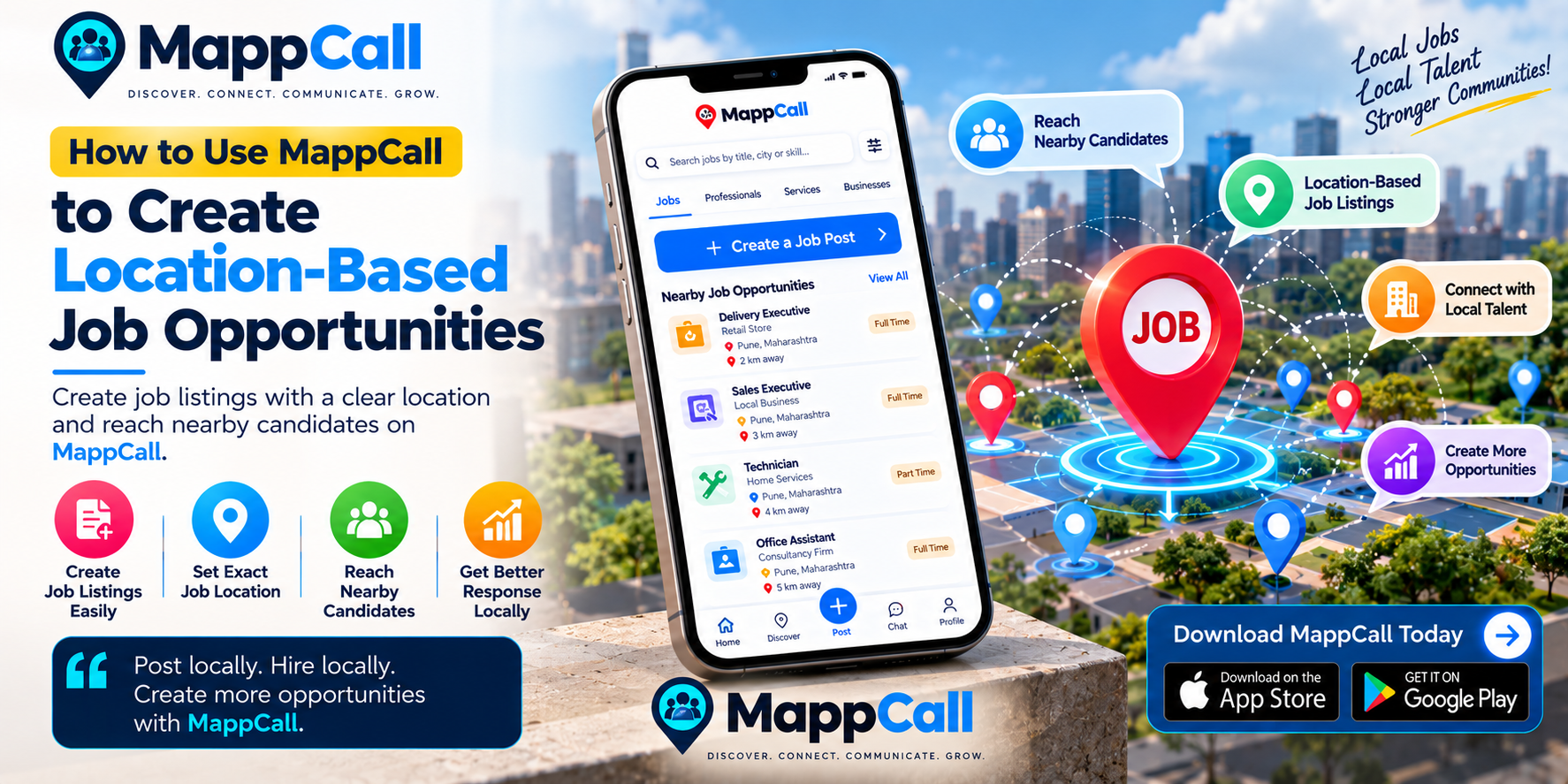 How to Use MappCall to Create Location-Based Job Opportunities