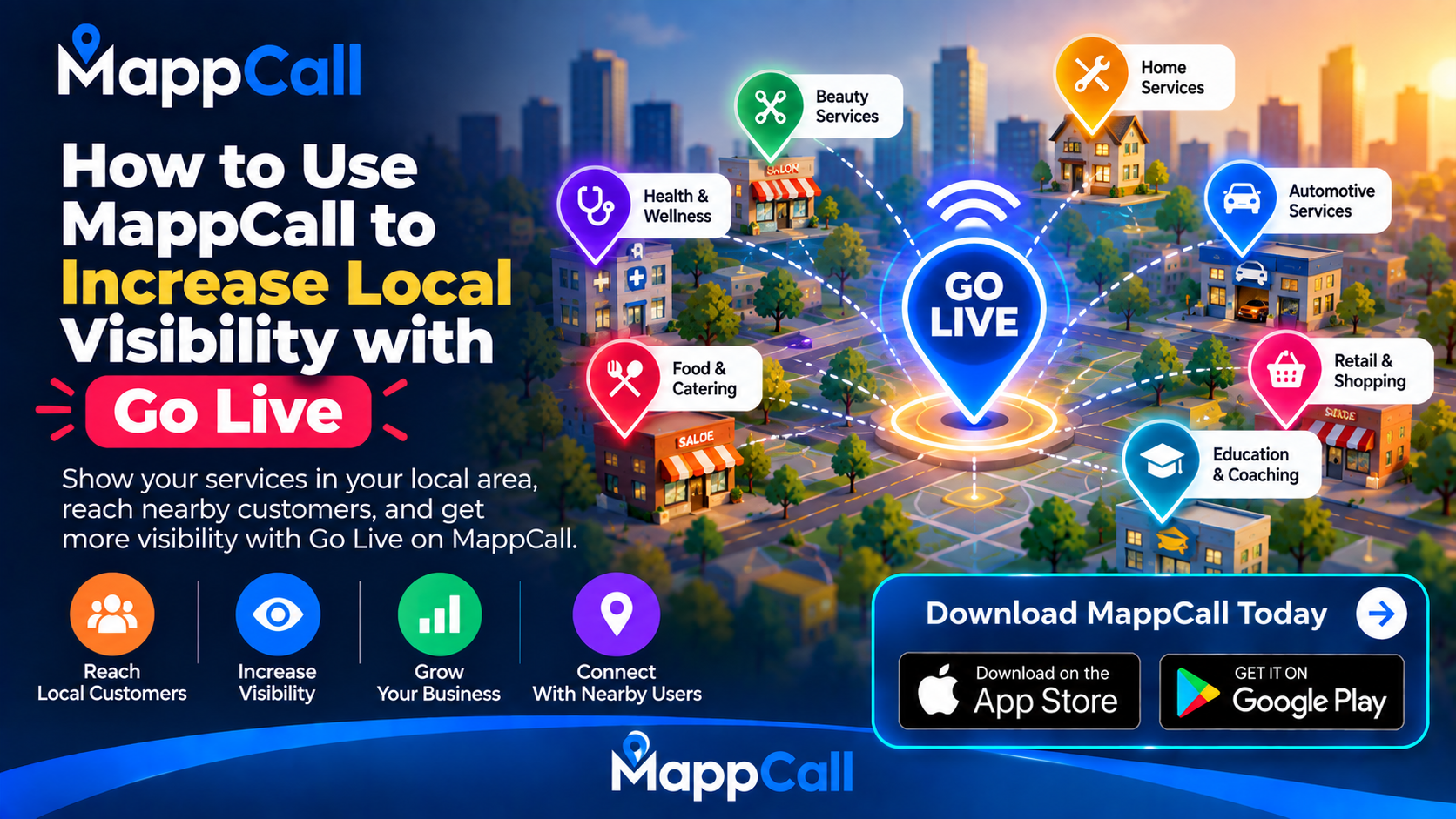 How to Use MappCall to Increase Local Visibility with Go Live