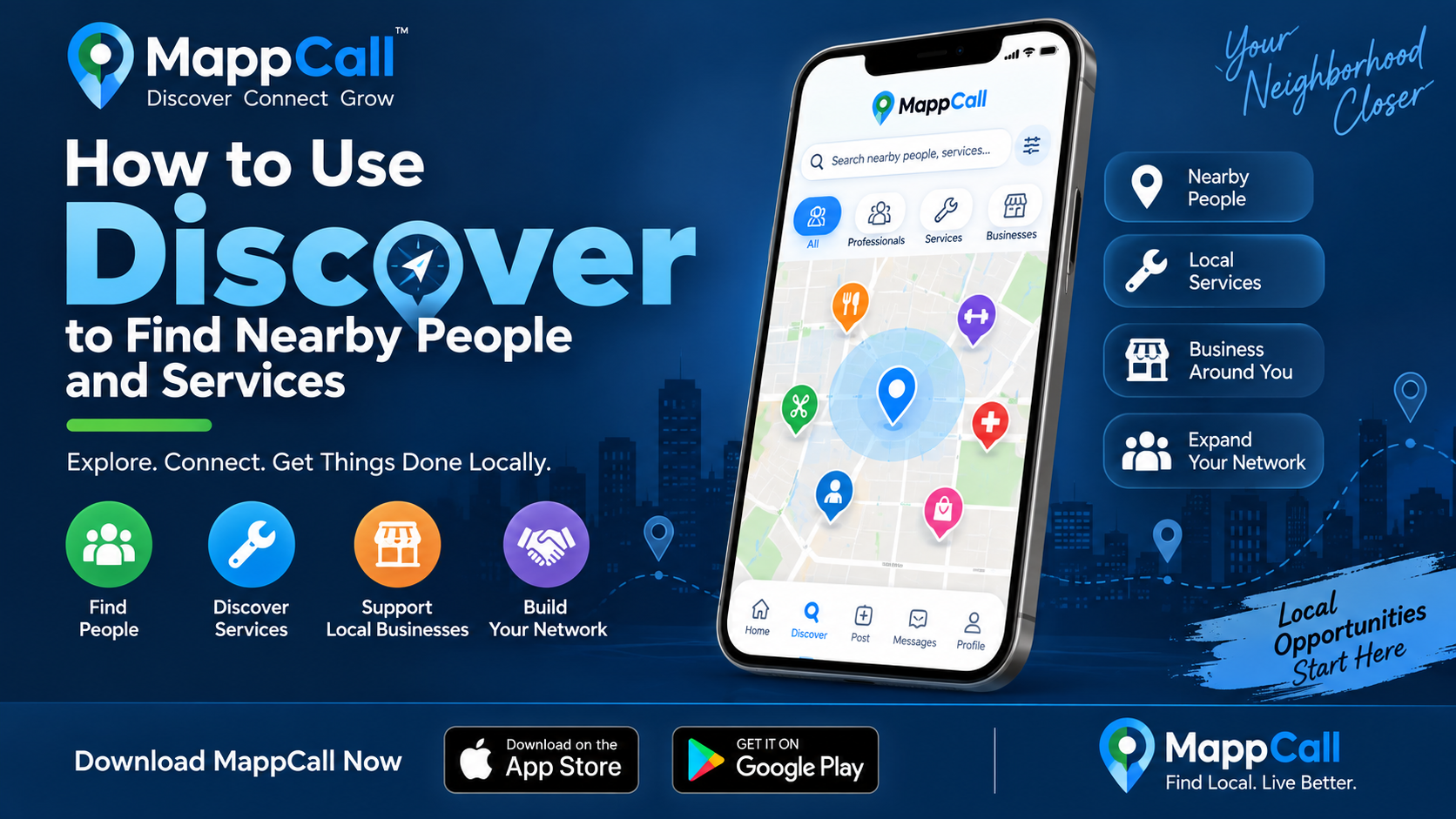 How to Use Discover to Find Nearby People and Services