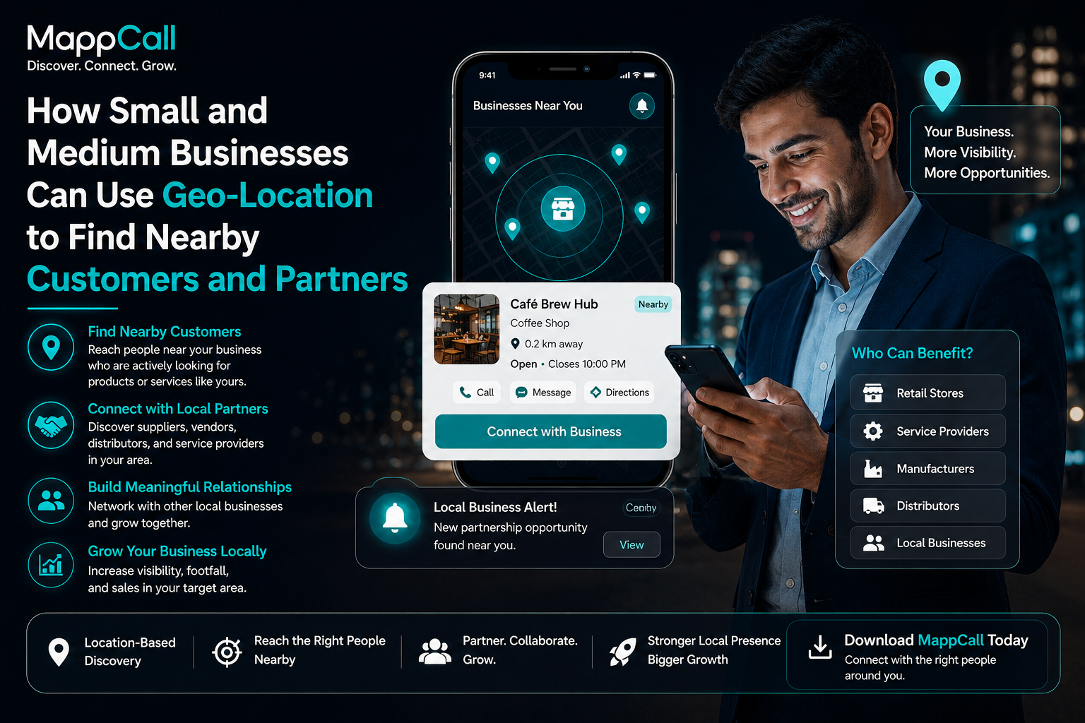 How Small and Medium Businesses Can Use Geo-Location to Find Nearby Customers and Partners
