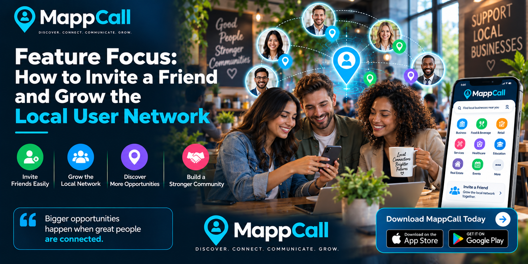 How to Invite a Friend and Grow the Local User Network
