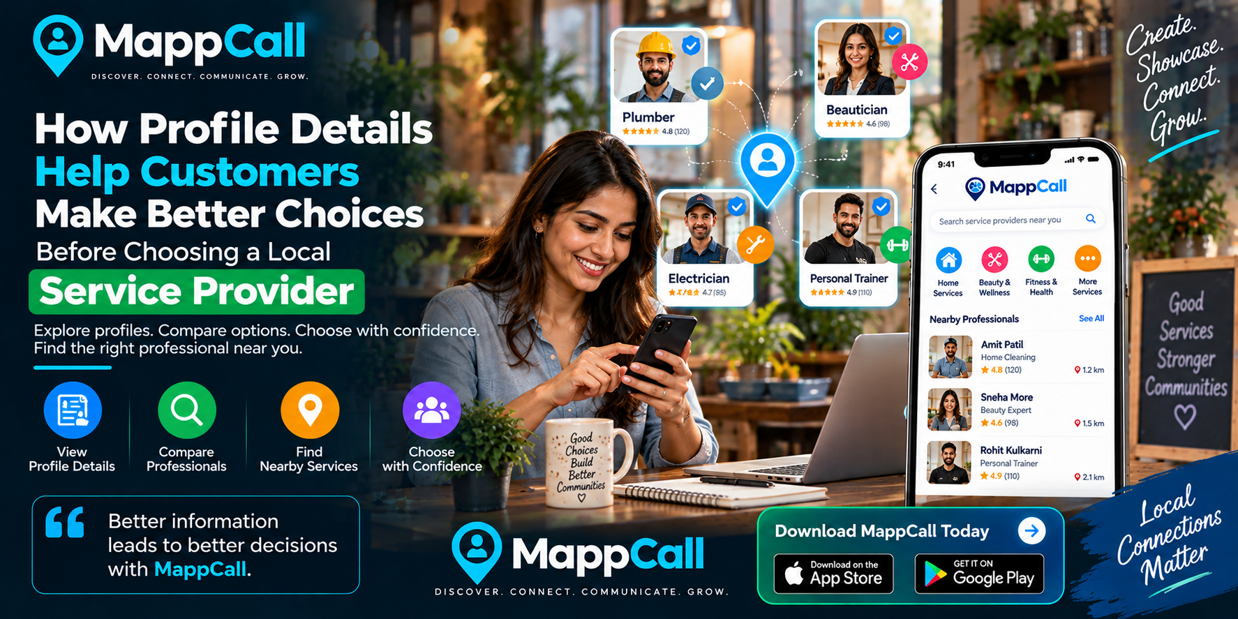 How Profile Details Help Customers Make Better Choices Before Choosing a Local Service Provider