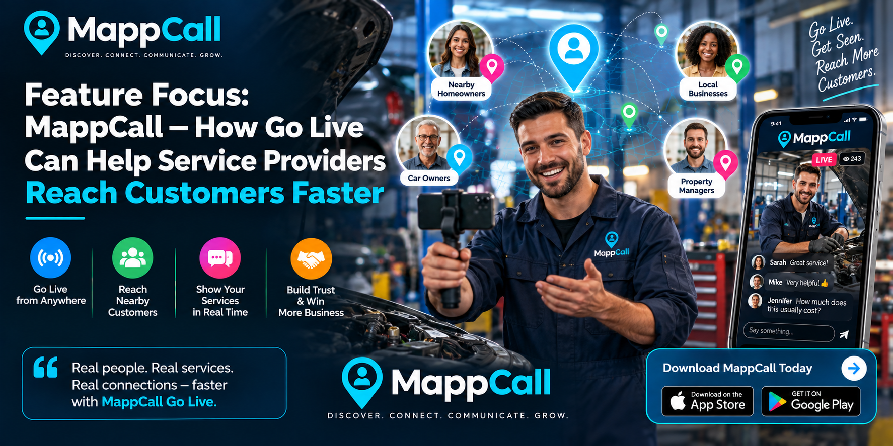 MappCall — How Go Live Can Help Service Providers Reach Customers Faster